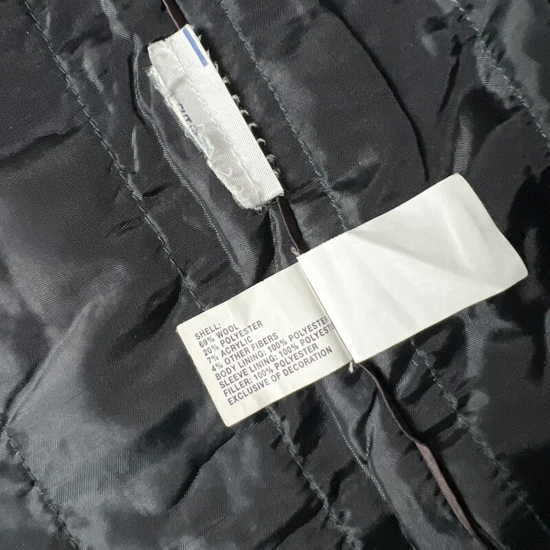 楽天市場】00s GAP 中綿 ライナー付き ウール ツイード ステンカラー