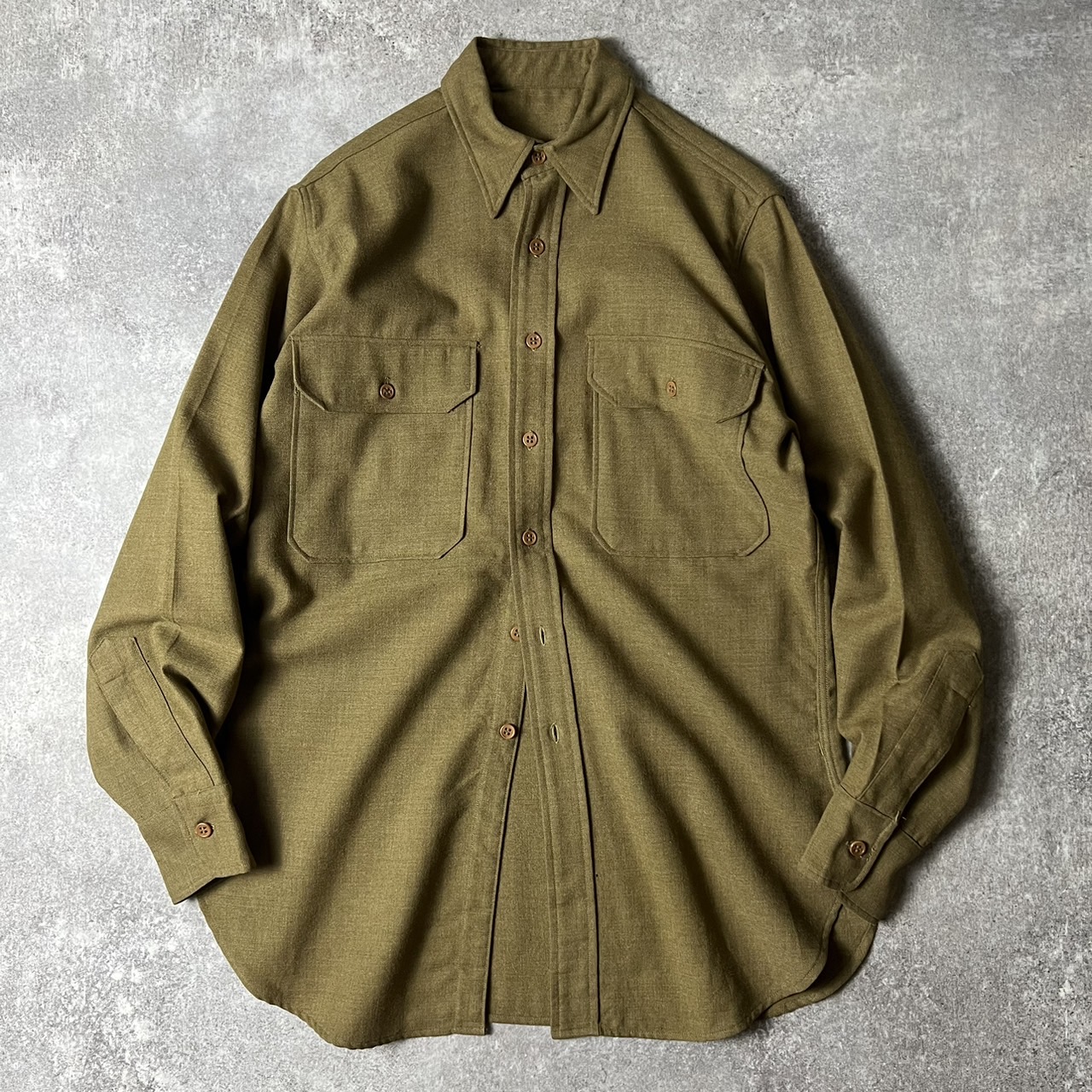 楽天市場】40s 米軍実物 US ARMY M-1937 長袖 ウール シャツ 14 1/2