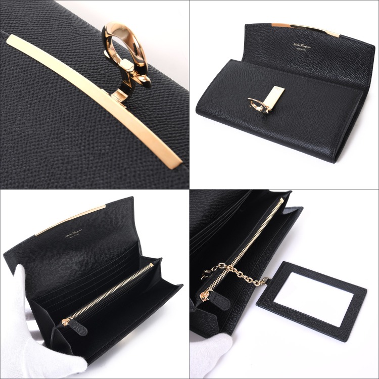 楽天市場】【パスケース付】FERRAGAMO フェラガモ 財布 長財布