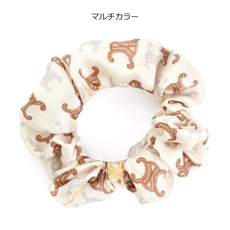 箱付き CELINE ロゴ入りシュシュ ベージュ 楽天市場】【最大2万円OFF