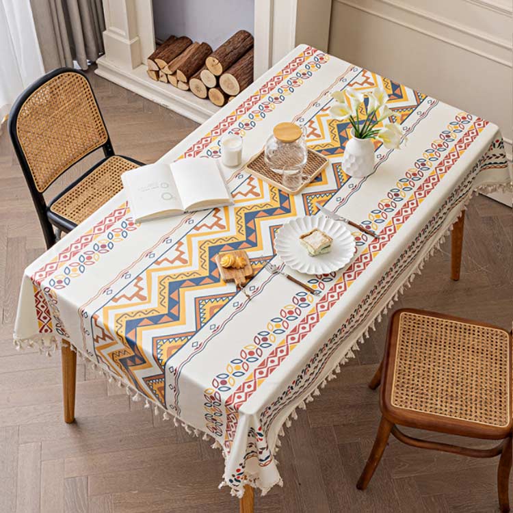 楽天市場】テーブルクロス 食卓カバー 幾何学柄 エスニック柄 北欧風