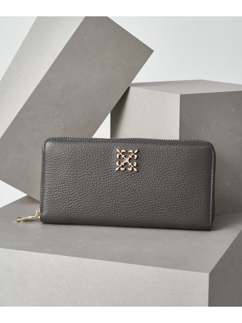 楽天市場】モノグラムプレートラウンドジップウォレット russet