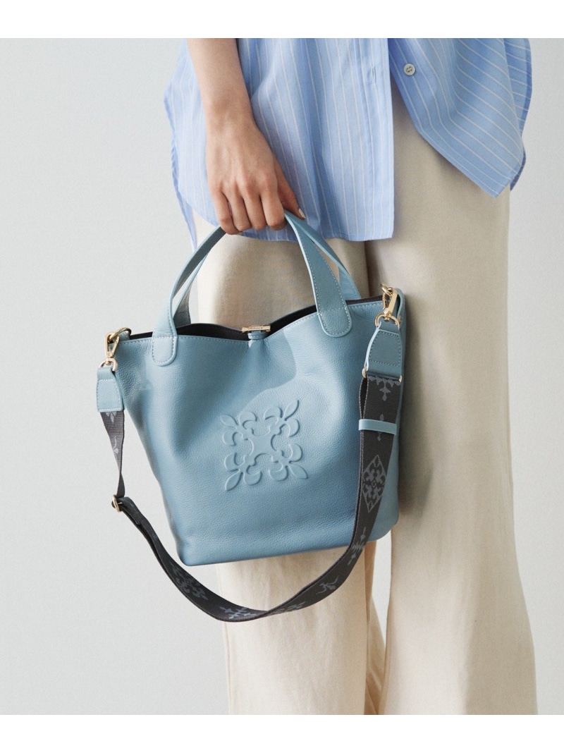 楽天市場】【20%ポイントバック】エンボスモノグラム2WAYミニトート