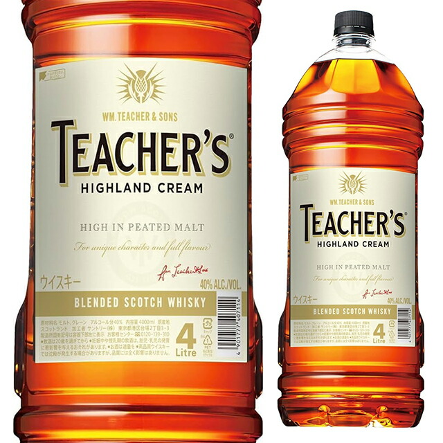楽天市場】[大容量]ティーチャーズ 40度 4000ml 4L ハイランドクリーム