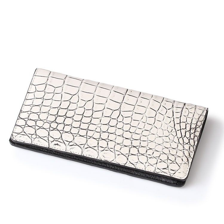楽天市場】クロコダイル 長財布 鰐革 財布 日本製 スモール