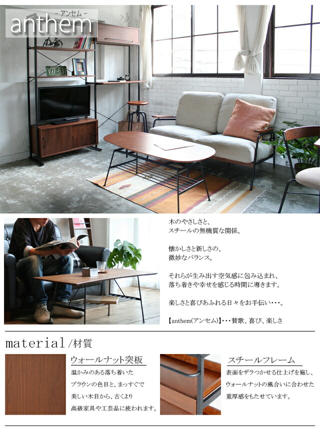 楽天市場】anthemミラーハンガー 姿見 ウォールナット スチール 玄関