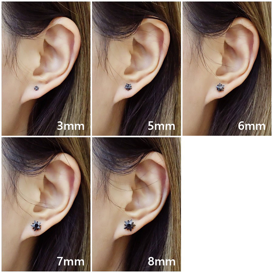 楽天市場】ステンレス オールブラック スター 星 ボディピアス