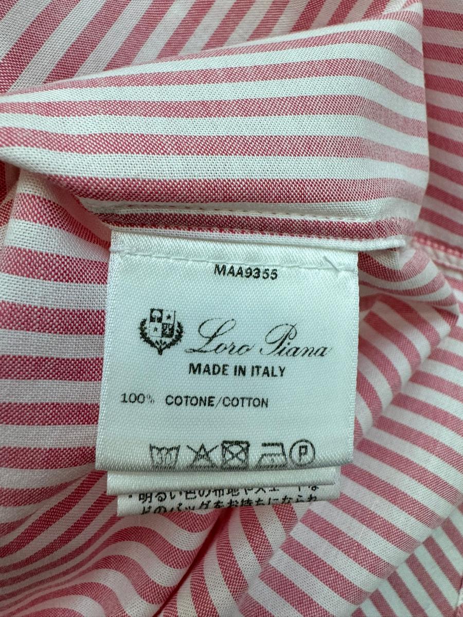 楽天市場】【中古】ロロピアーナ LoroPiana ｼｬﾂ ストライプ カッター