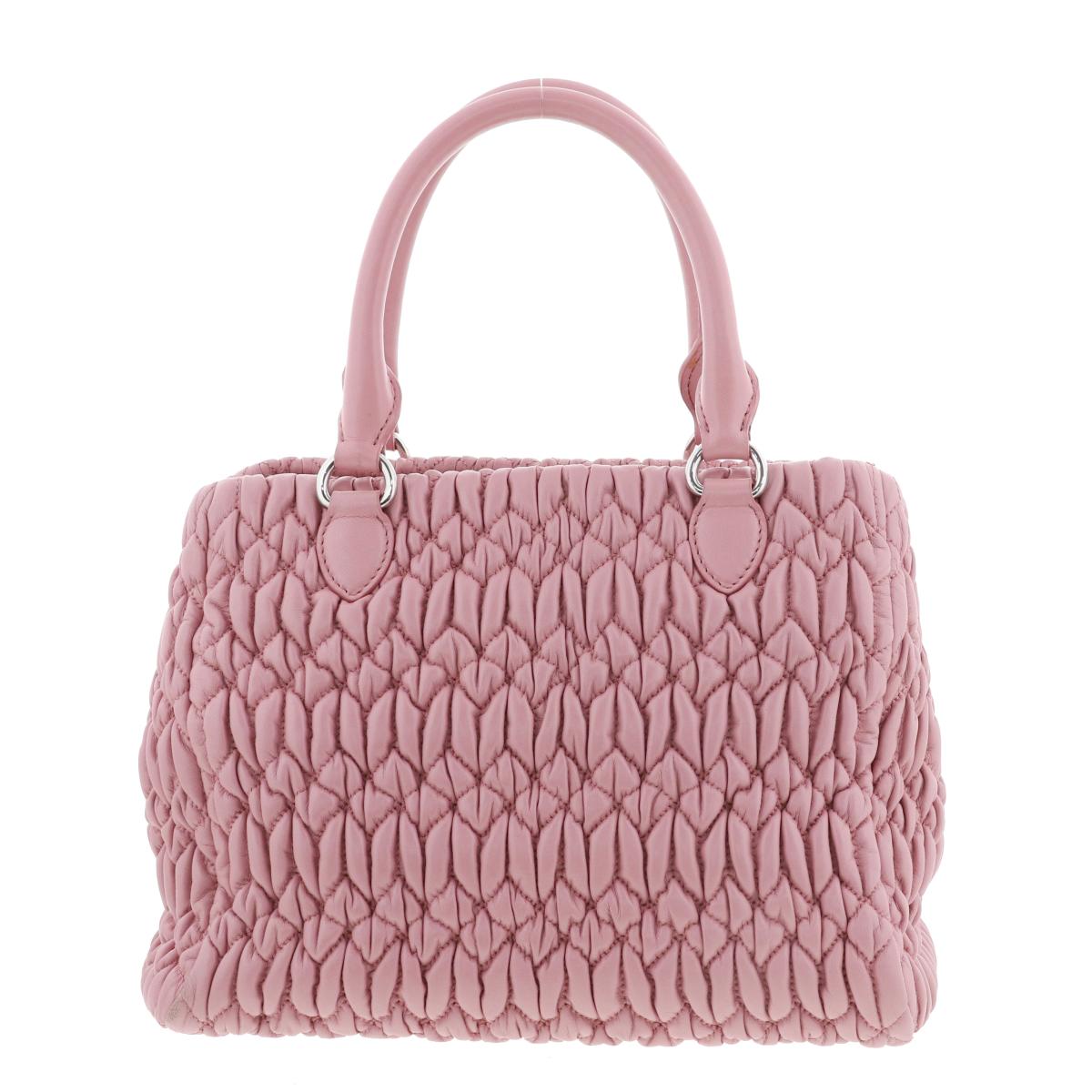 楽天市場】MIUMIU （ミュウミュウ） ﾏﾃﾗｯｾ ﾅｯﾊﾟｸﾘｽﾀﾙ 2WAYﾊﾝﾄﾞﾊﾞｯｸﾞ