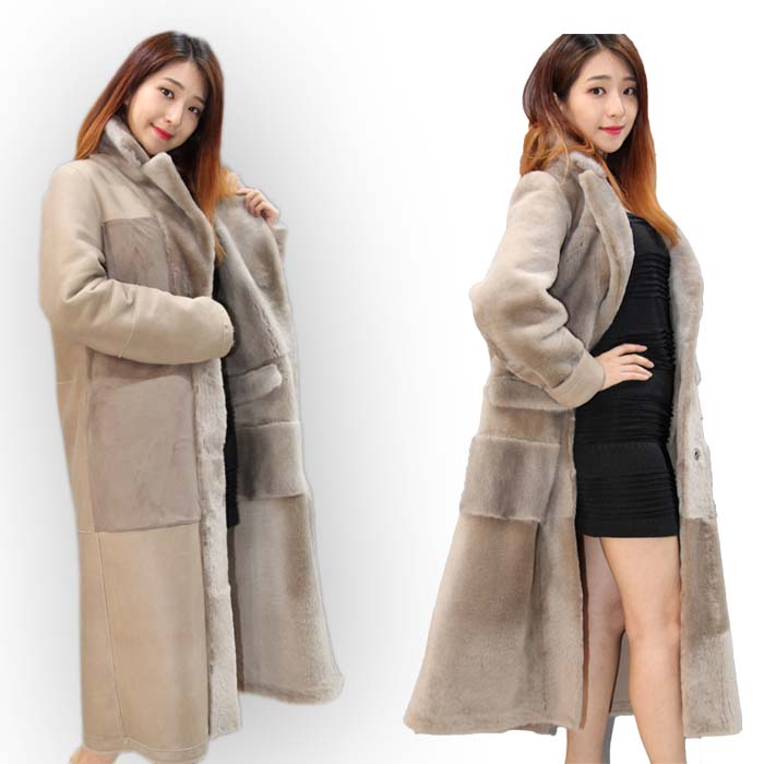 楽天市場】【OFF Price】 ムートン×ミンク リバーシブル ミンクコート