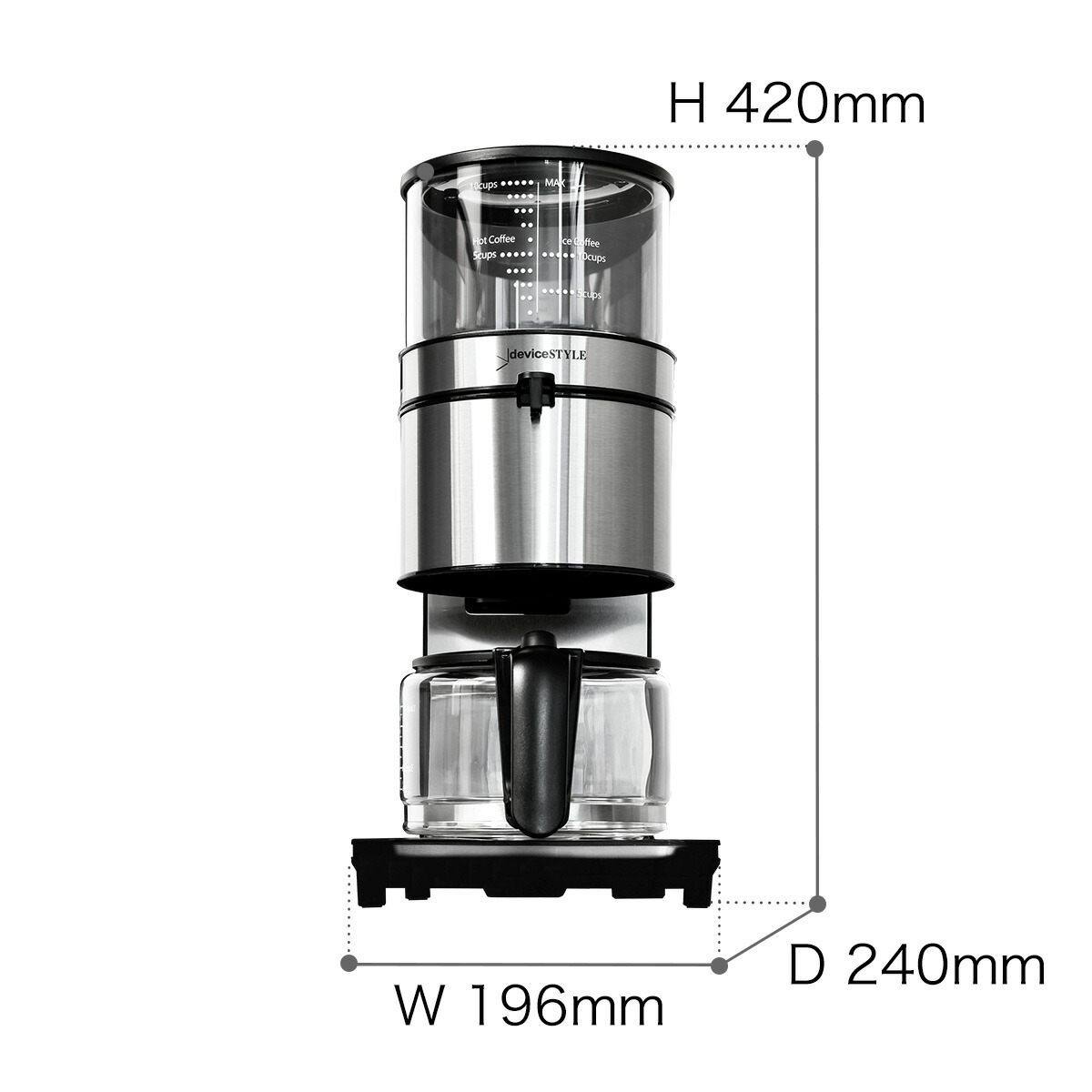 楽天市場】コーヒーメーカー おしゃれ ドリップコーヒーメーカー