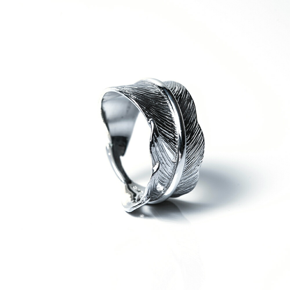 楽天市場】シルバー925 リング 指輪 刻印 メンズ [ フェザーリング