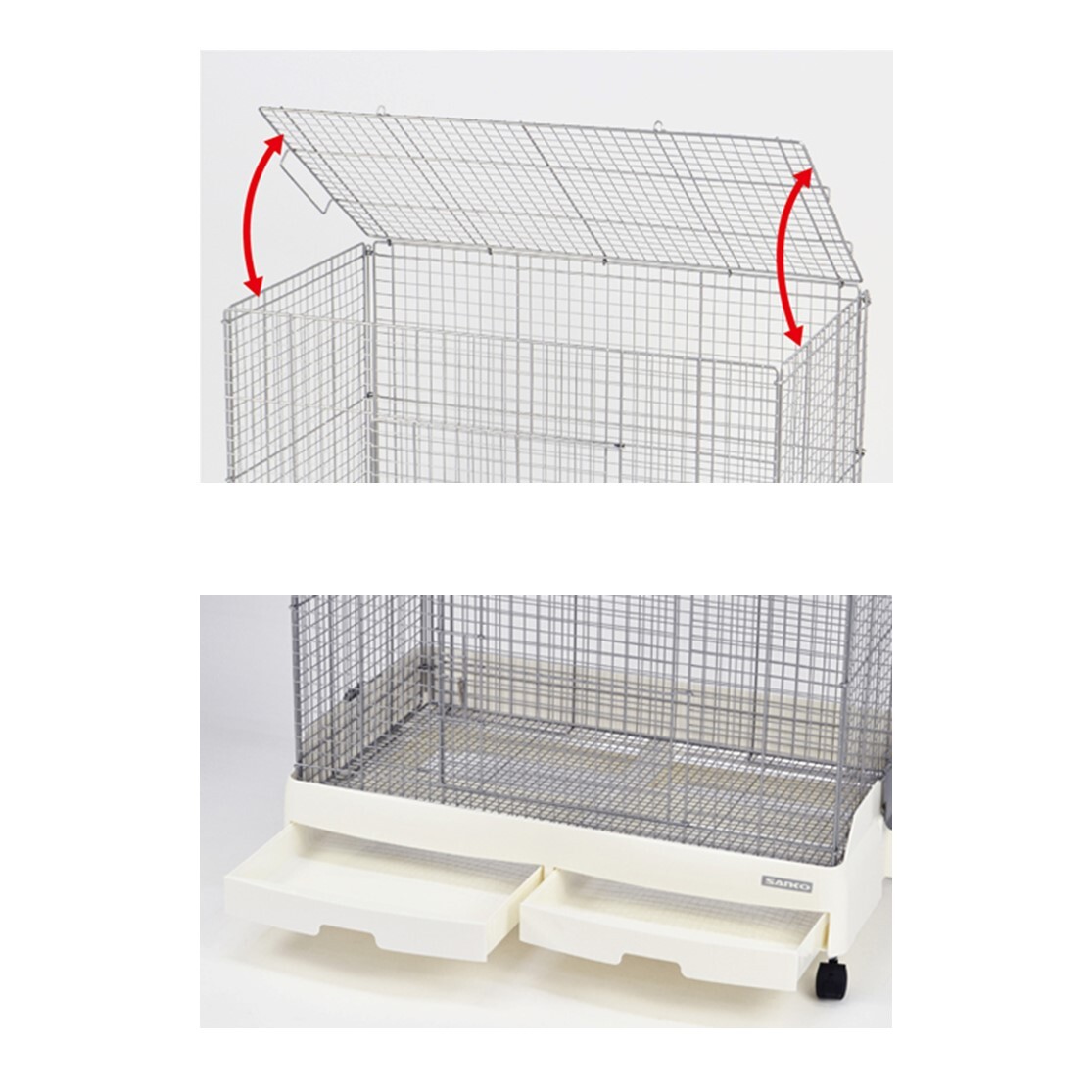 楽天市場】SANKO バードケージ イージーホームローメッシュ80サイズ