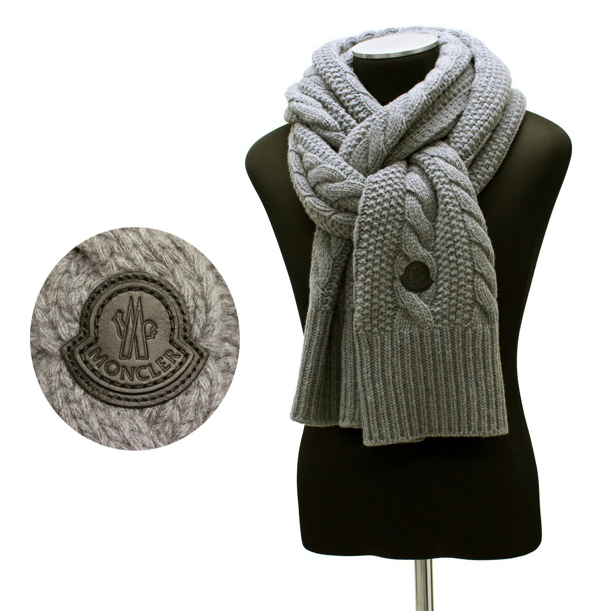 楽天市場】MONCLER（カラーグレー）（マフラー・スカーフ｜バッグ