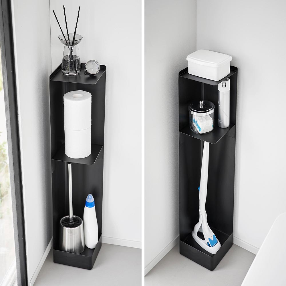 楽天市場】キャスター付きスリムトイレラック タワー 山崎実業 tower