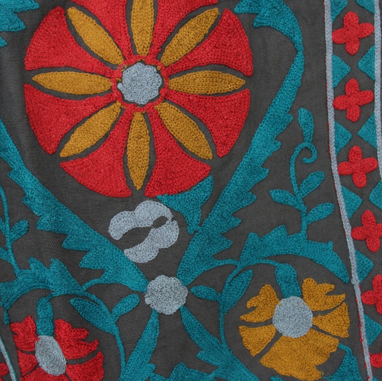 楽天市場】【送料無料】スザニ 刺繍 ロングパンツ ウズベキスタン