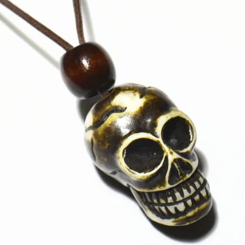 楽天市場】チベット ヤクの骨 カービング ペンダント ネックレス 骸骨