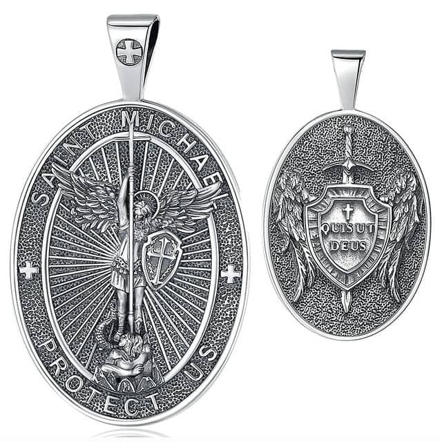楽天市場】大天使 ミカエル Michael オーバルコイン スターリング