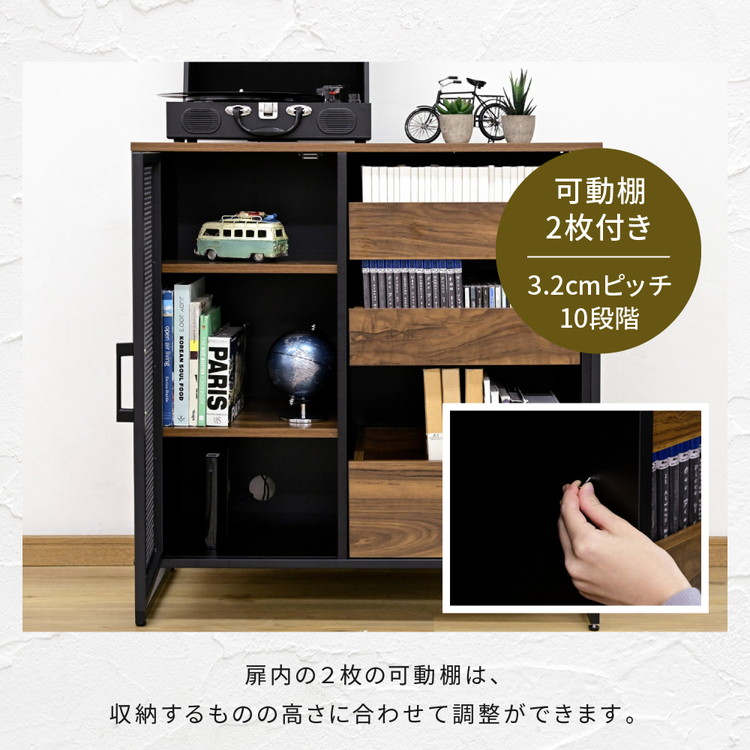 楽天市場】ヴィンテージ調 レコード収納 ディスプレイラック 幅80 CD