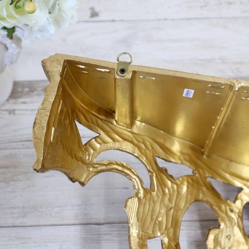 楽天市場】イタリア製 壁掛けコンソール ゴールドデコレーション