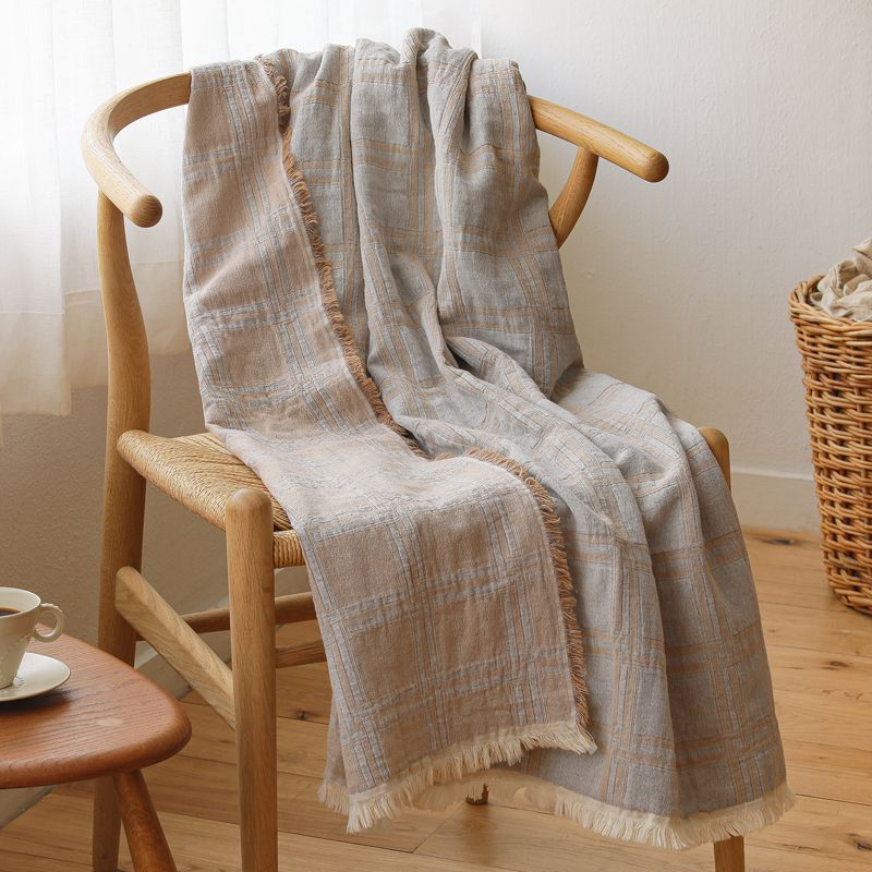 楽天市場】リネン＆コットンブランケット elvang Dahlia 130×180