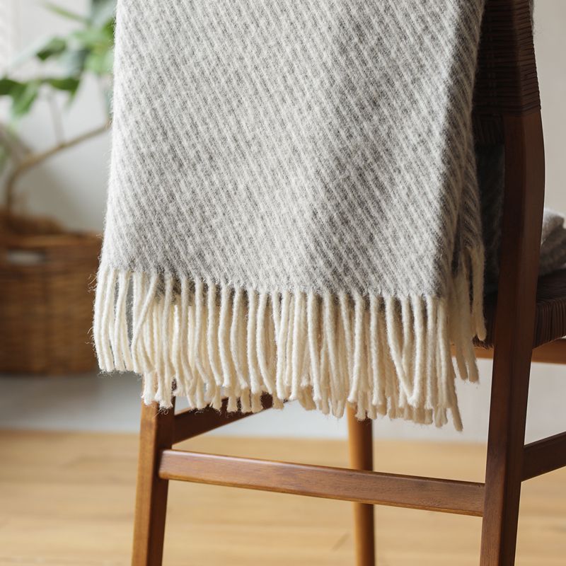 楽天市場】ウール ブランケット Silkeborg ダナーヤ ストライプ 140