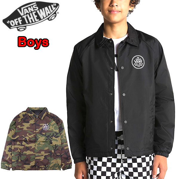 楽天市場】ヴァンズ バンズ キッズ アウター コーチ ジャケット VANS