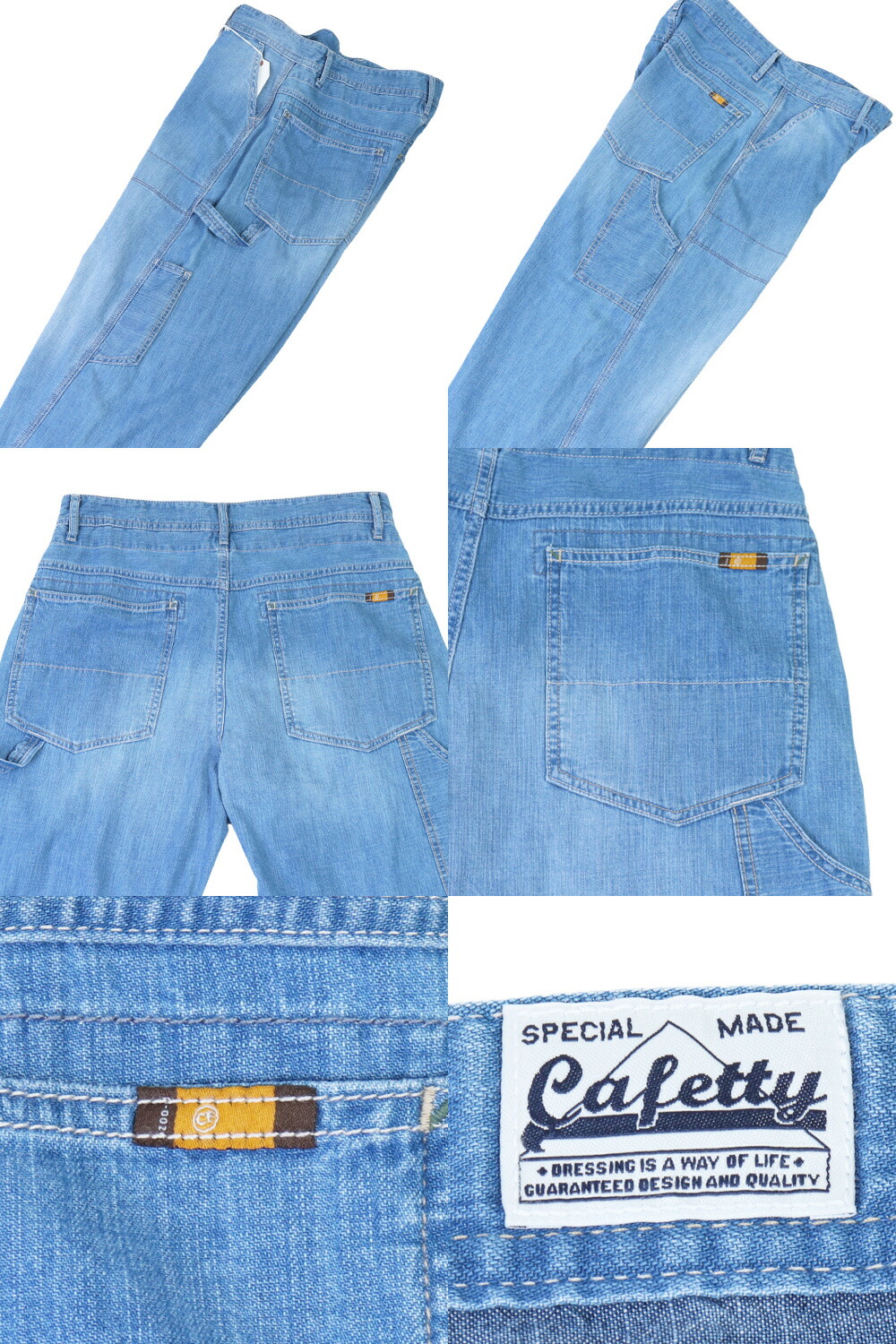 楽天市場】cafetty カフェッティ パンツ レディース ペインターパンツ