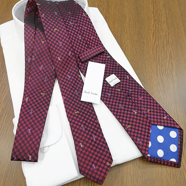 楽天市場】ポールスミス ネクタイ Paul Smith PS202 チェック ボルドー