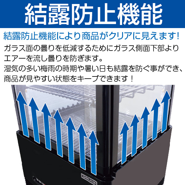 楽天市場】レマコム 4面ガラス 冷蔵ショーケース フォーシーズン 卓上