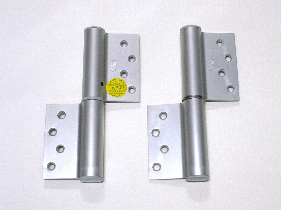 楽天市場】デンセイオートヒンジ1111SLストップ付左勝手シルバー色日