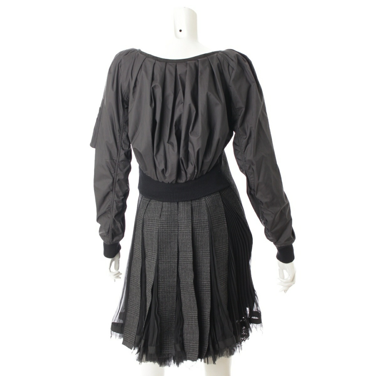 楽天市場】【サカイ】sacai ウール レース グレンチェック ドッキング