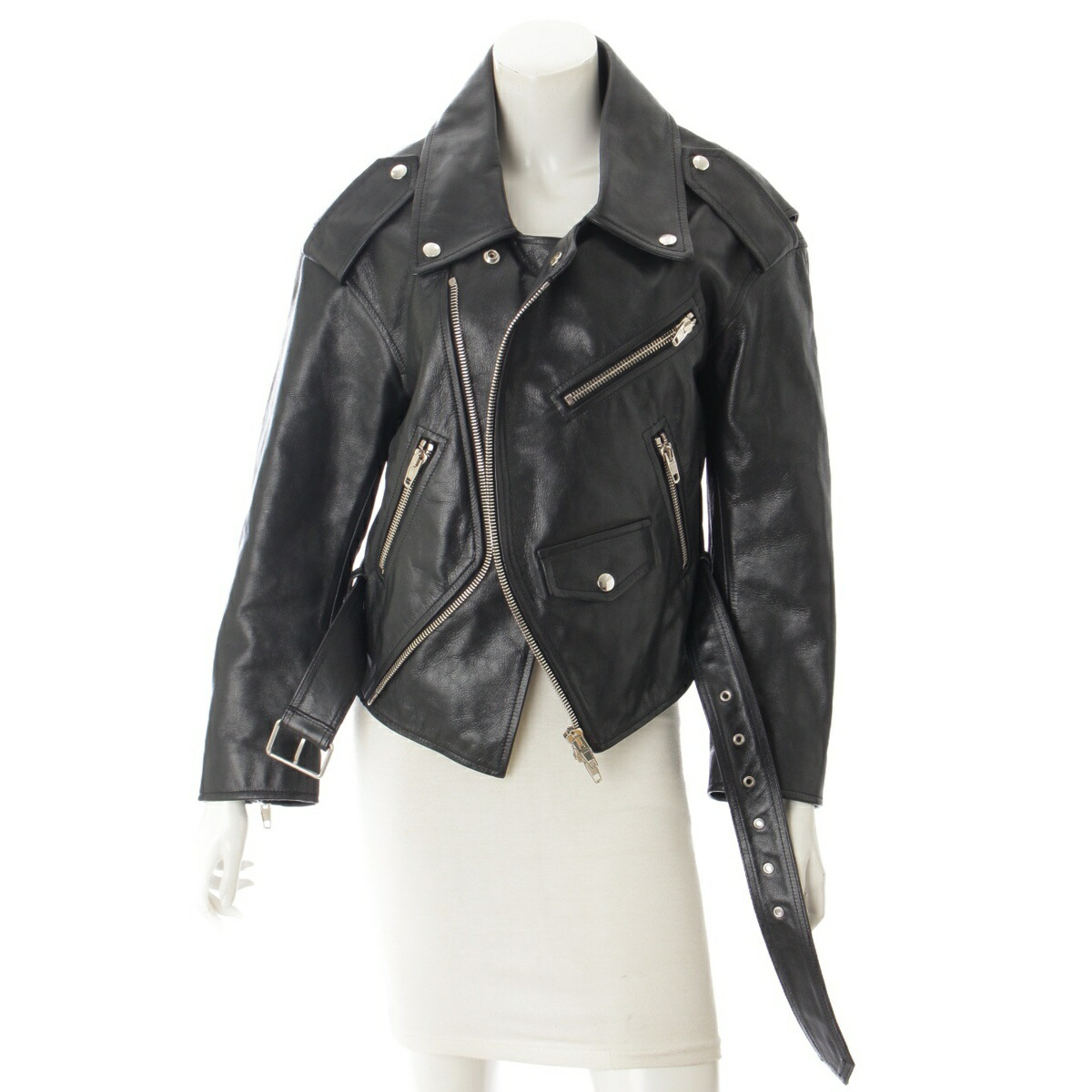 楽天市場】【バレンシアガ】Balenciaga スウィング レザー ライダース