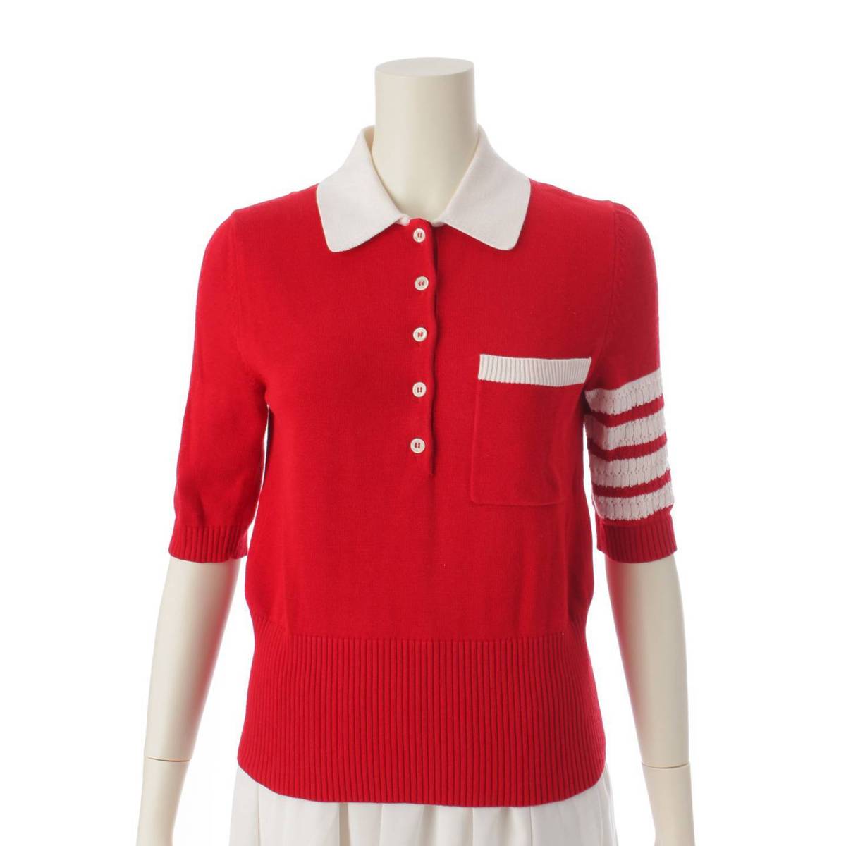 楽天市場】トムブラウン Thom Browne ヘクター 五分袖 コットン ニット