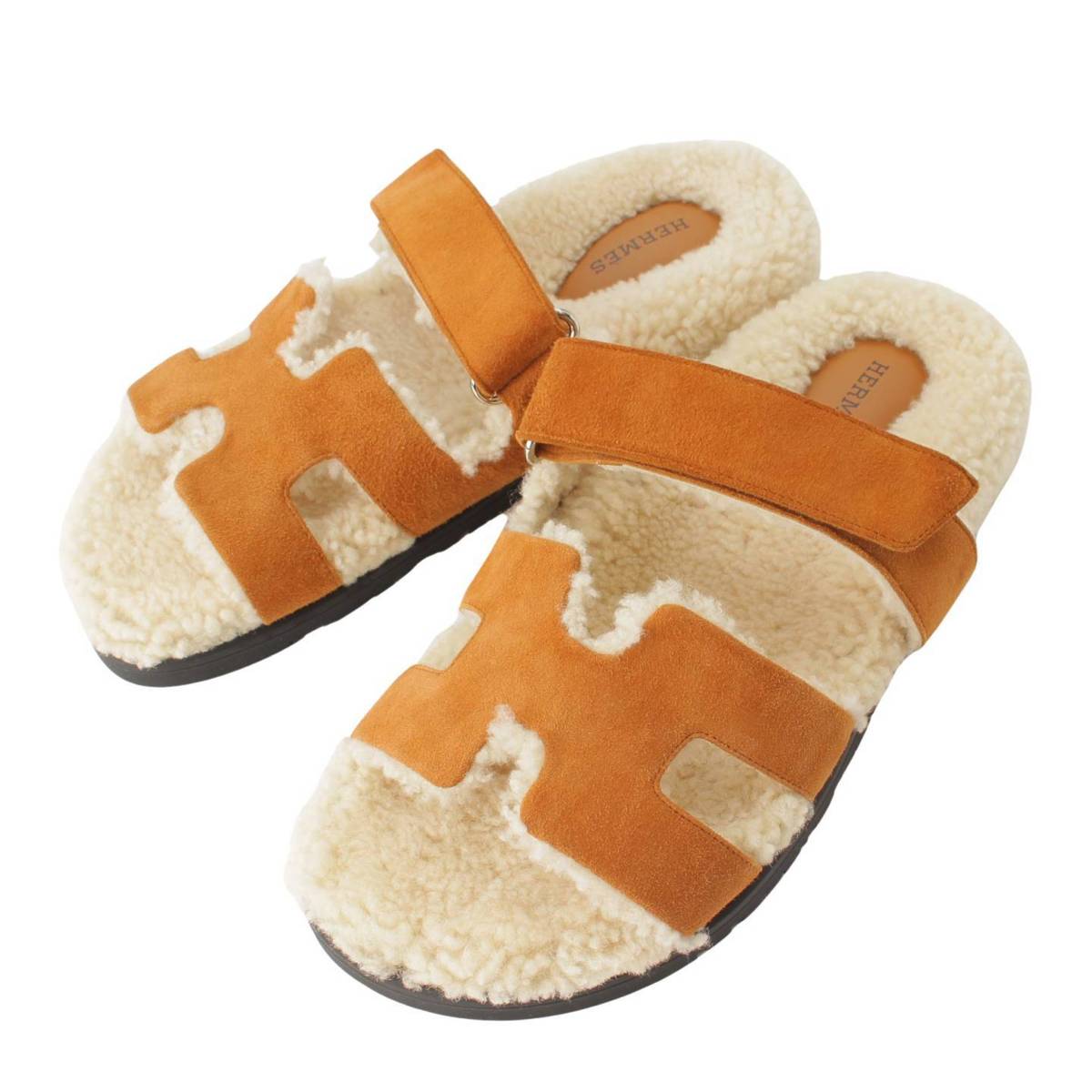 楽天市場】【エルメス】Hermes シプレ スエード ムートン キャメル