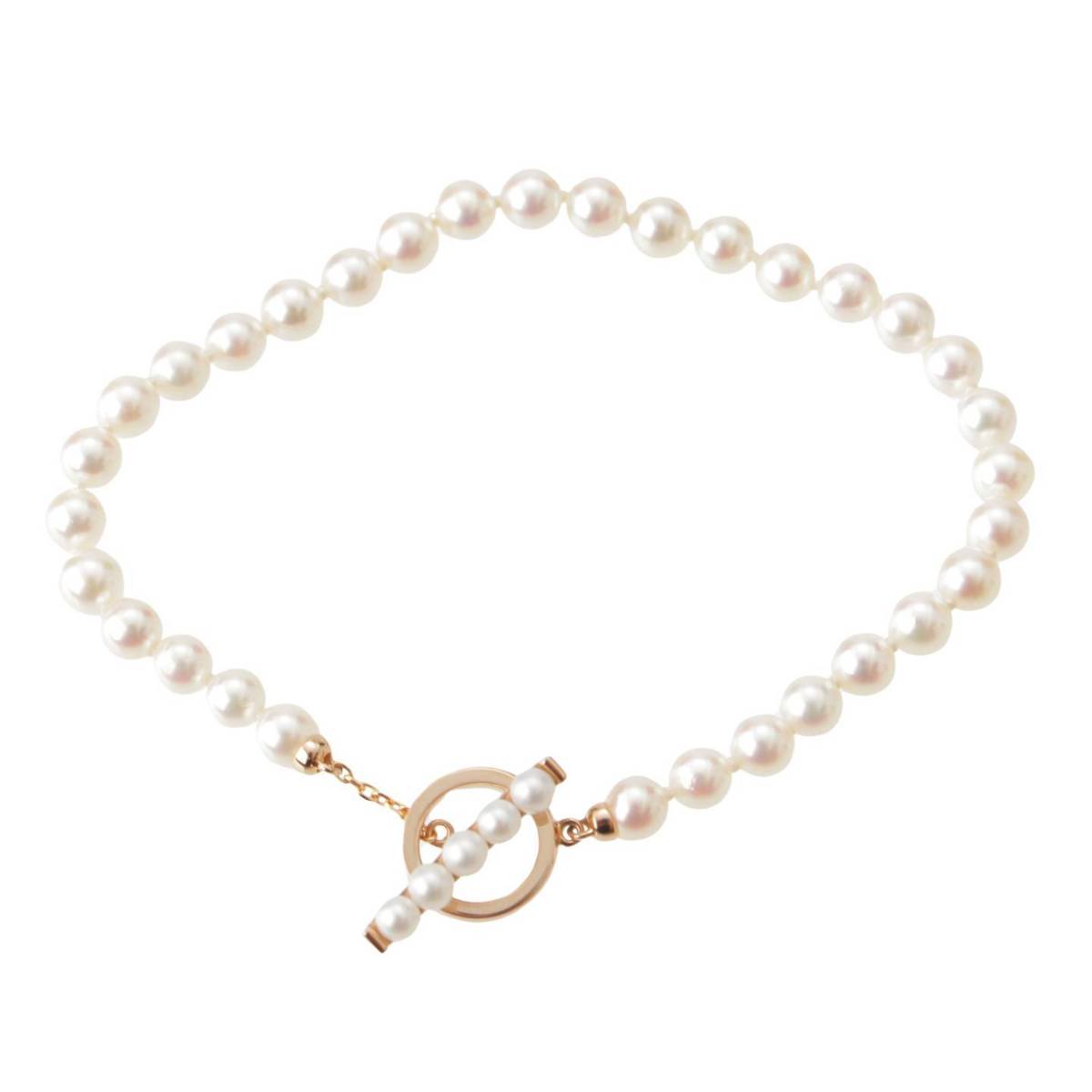 楽天市場】【タサキ】TASAKI プチパール 真珠 ブレスレット 750PG