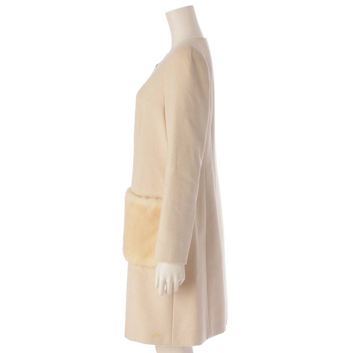 楽天市場】【ルネ】Rene ミンクファーポケット アンゴラ混 ノーカラー