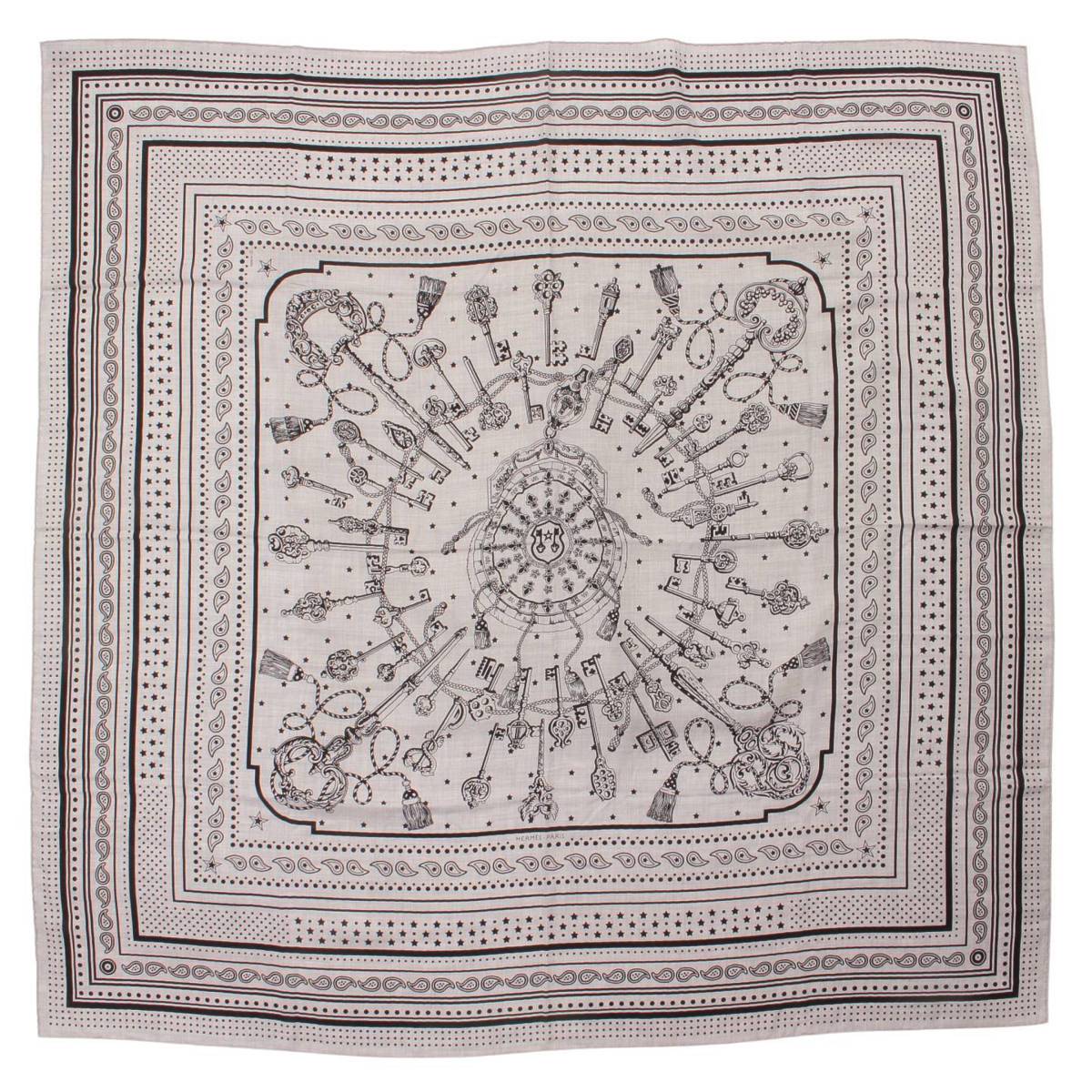 楽天市場】【エルメス】Hermes カレ140 カシミヤ シルク スカーフ Les