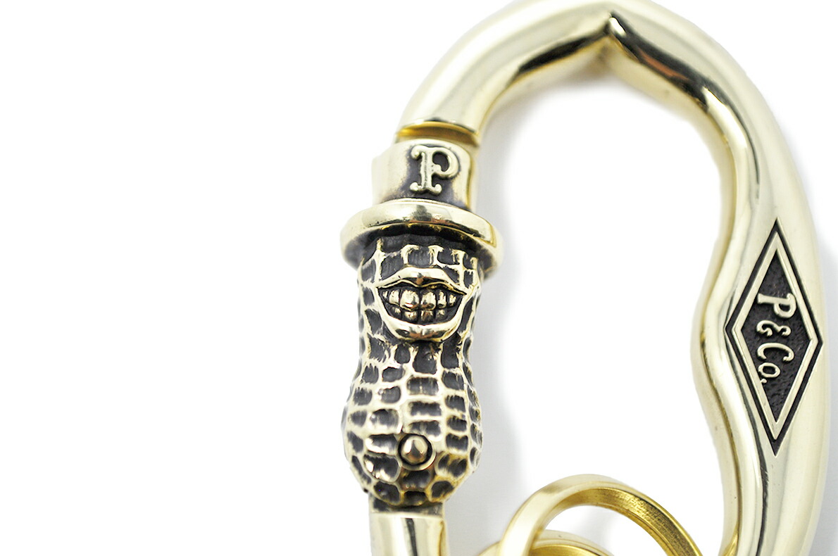 楽天市場】ピーナッツアンドカンパニー ピーナッツ カラビナ ブラス