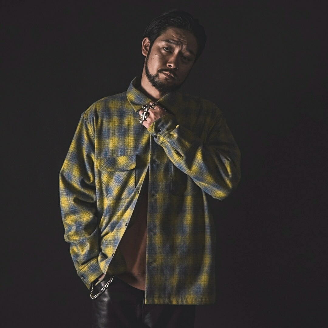 楽天市場】残りM・XLサイズのみ ギャングスタービル ウールチェック