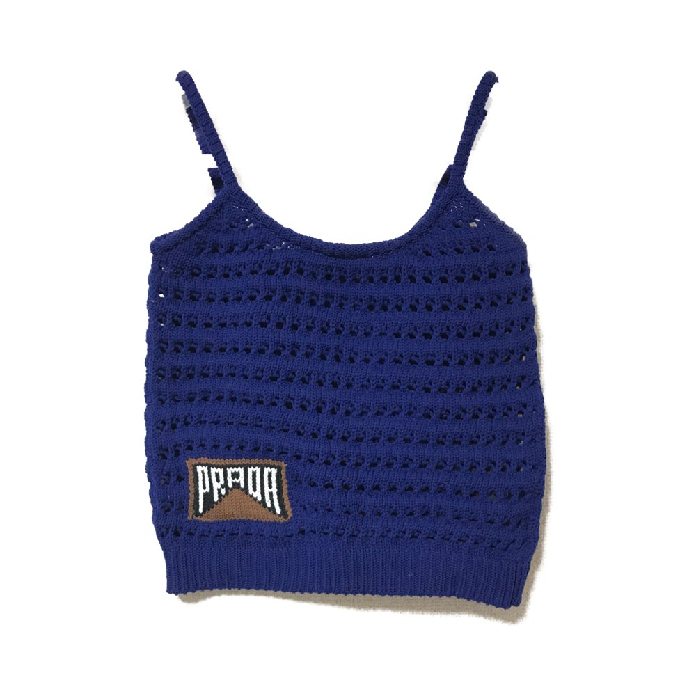 楽天市場】プラダ バックロゴ・クロシェニットキャミソールトップス/38