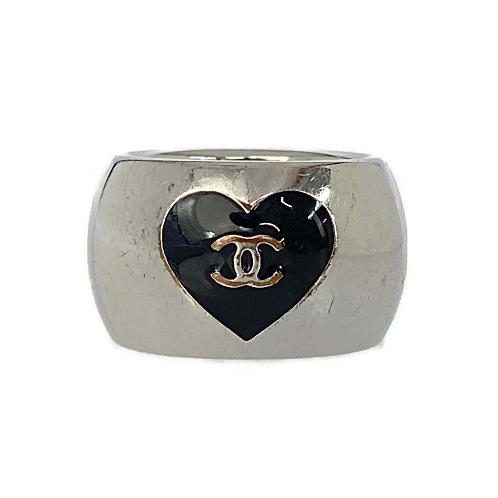 楽天市場】シャネル ハート・ココマークワイドリング・指輪-11.9g/12号