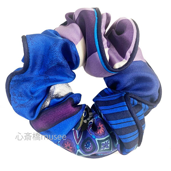 楽天市場】≪新品≫エルメス シュシュ クラウディア ブルー ブラック