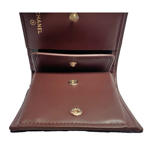 楽天市場】≪Brand new≫ CHANEL Flap Small Wallet Black Gold ≪新品
