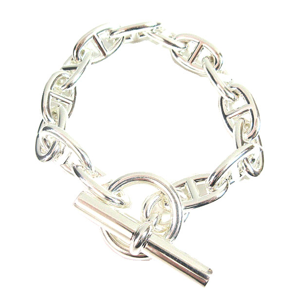 楽天市場】《 新品 》 エルメス シェーヌダンクル GM 14コマ シルバー