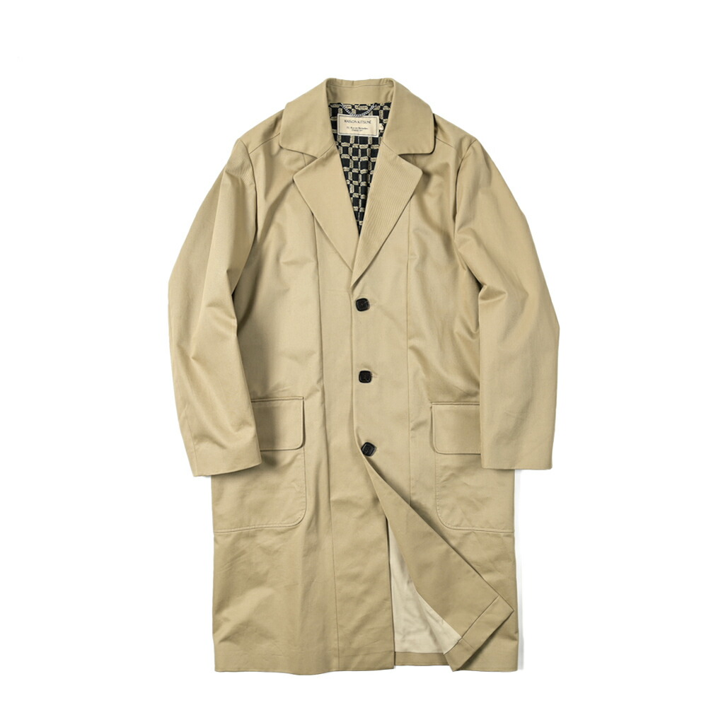 楽天市場】メゾンキツネ MAISON KITSUNE チェスターコート 3Bシングル