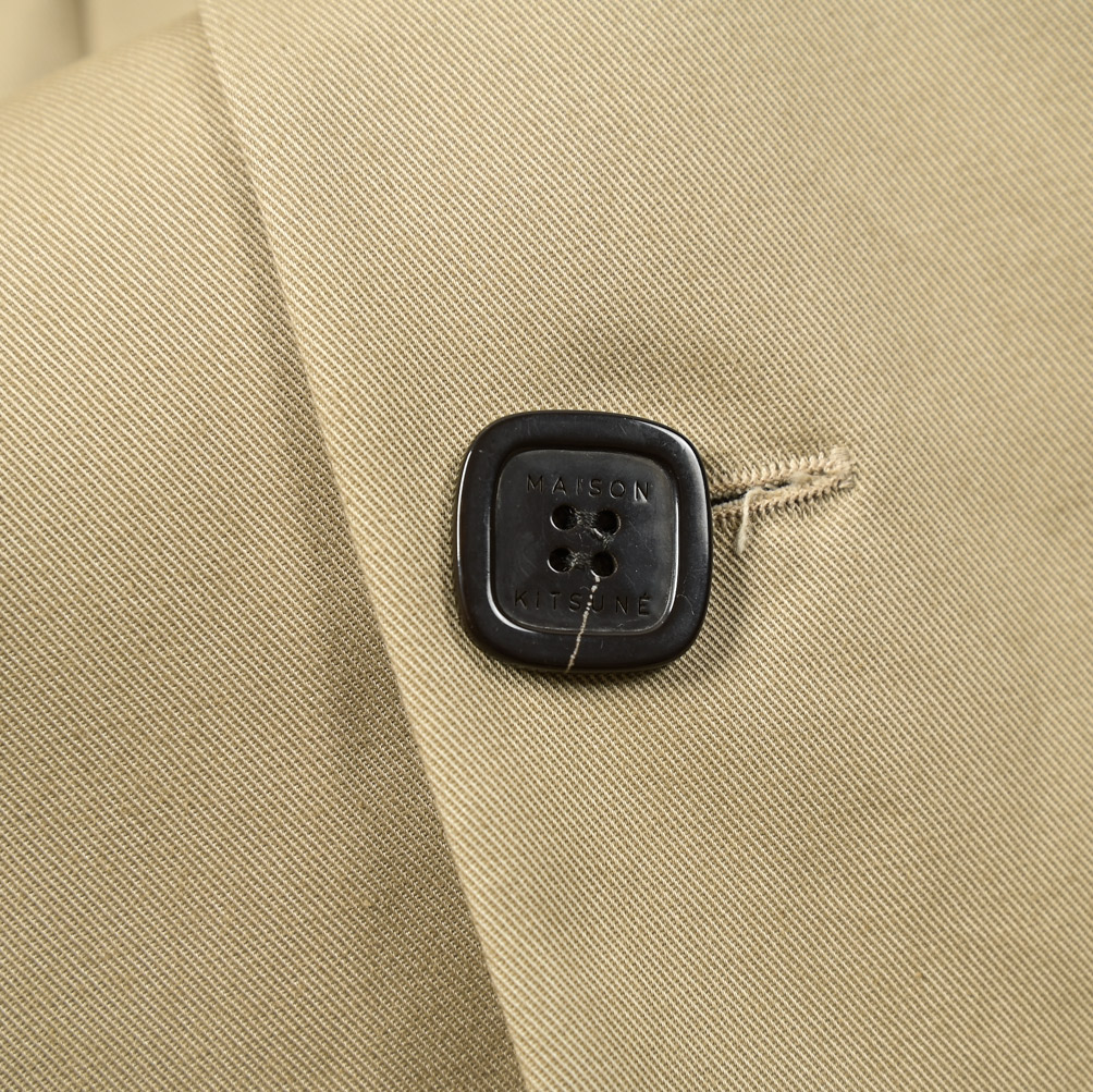 楽天市場】メゾンキツネ MAISON KITSUNE チェスターコート 3Bシングル