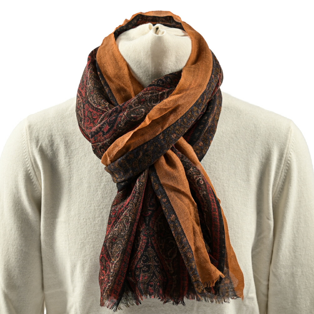 楽天市場】エトロ ETRO ストール マフラー 春 秋 3シーズン メンズ