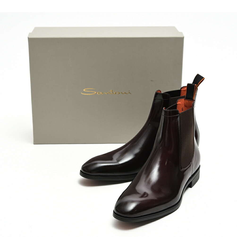 楽天市場】サントーニ Santoni アンティークドレザー チェルシーブーツ