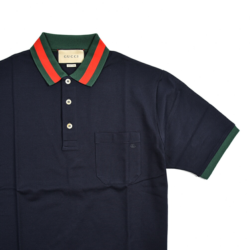 楽天市場】グッチ GUCCI ウェブ ストライプ カラー（襟）付き